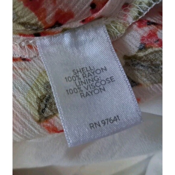 J Jill Dress Womens Large Cream Midi Pebble Hydrangea Floral Pockets Cottagecore - Picture 11 of 13